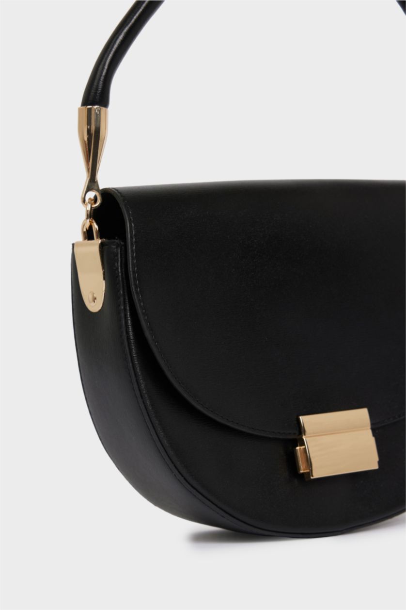 Kadın Siyah Kadın Suni Deri El Çantası