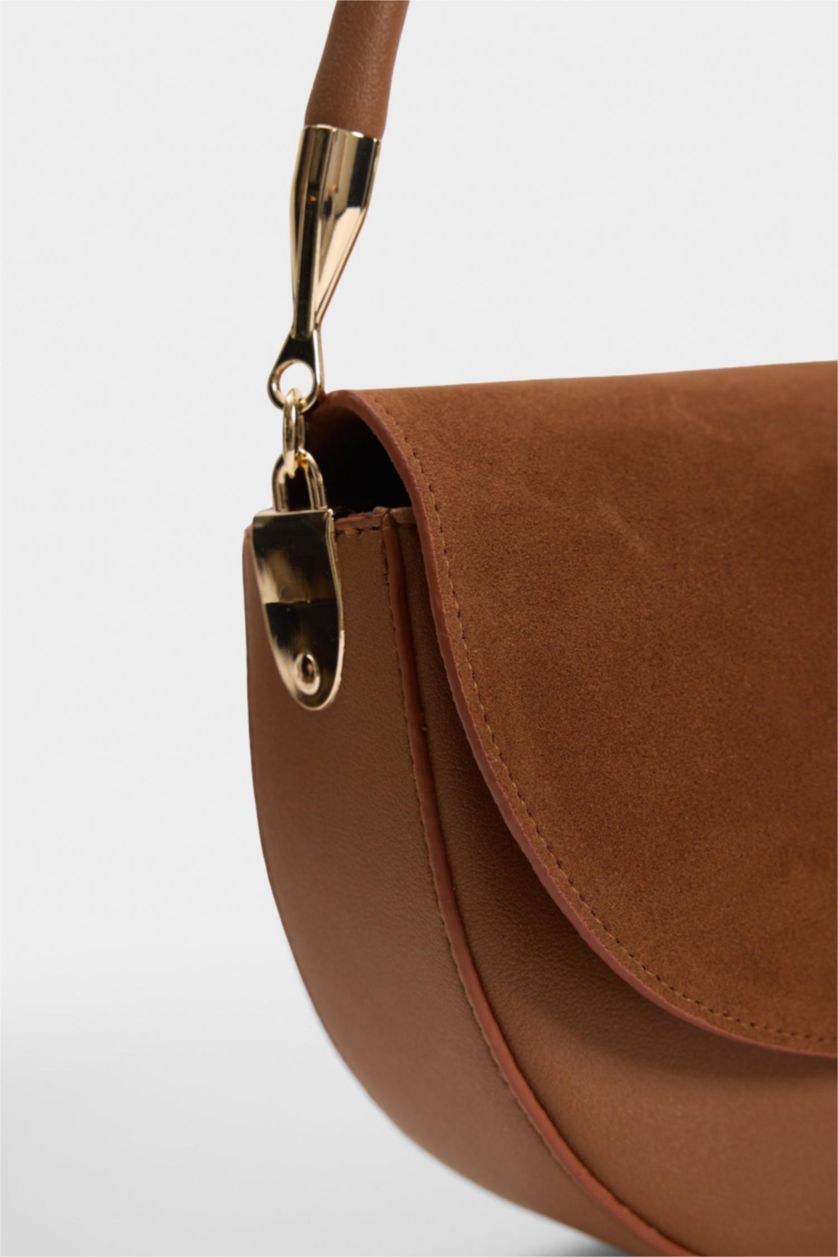 Kadın Taba Suni Deri El Çantası