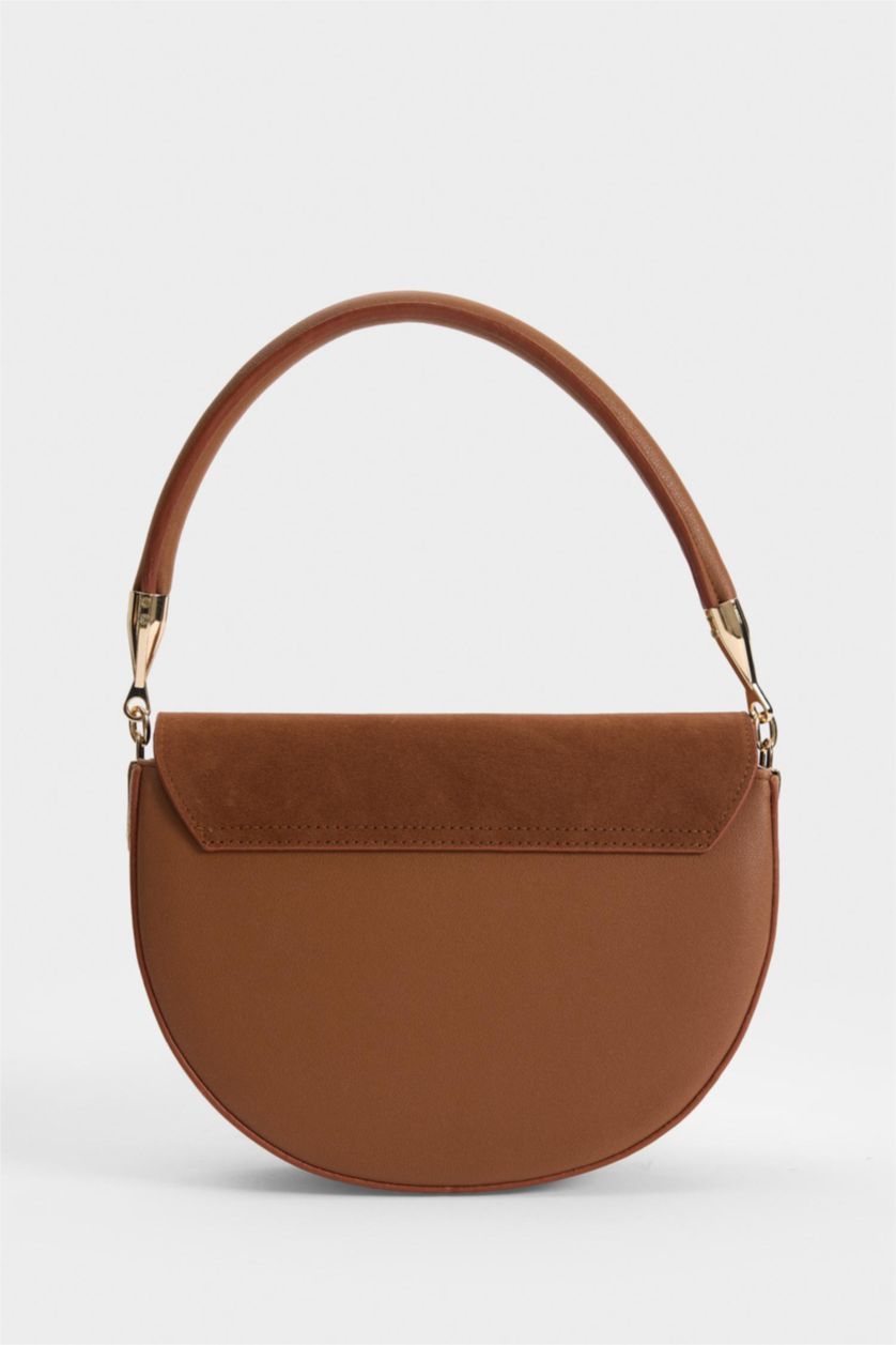 Kadın Taba Suni Deri El Çantası