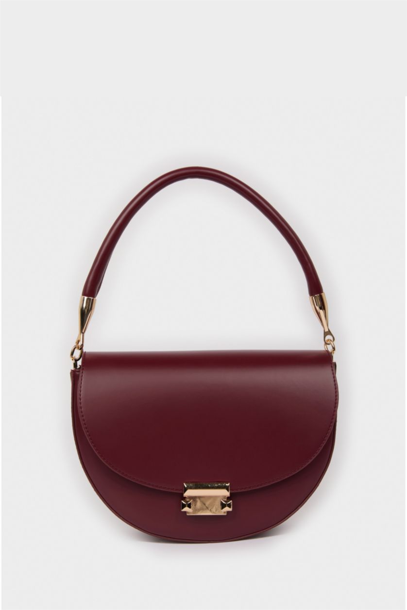 Kadın Bordo Kadın Suni Deri El Çantası