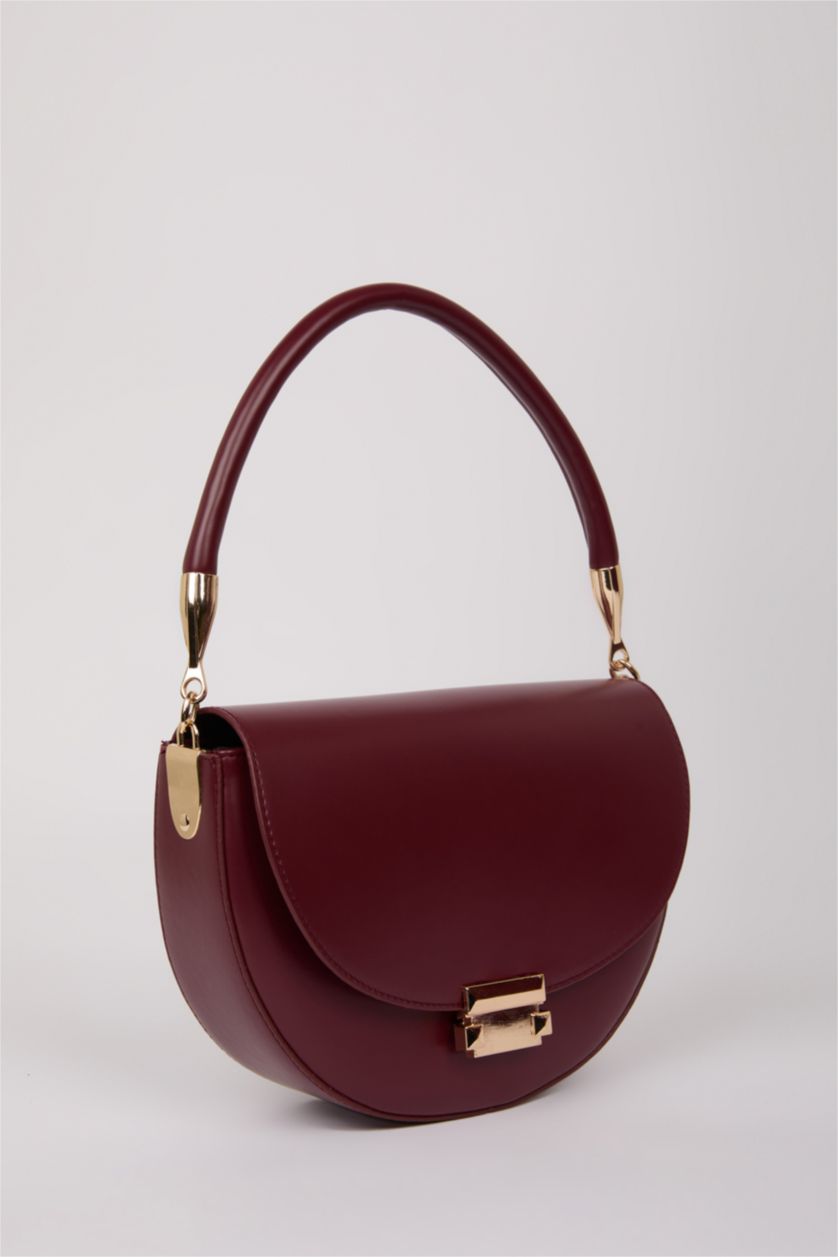 Kadın Bordo Kadın Suni Deri El Çantası