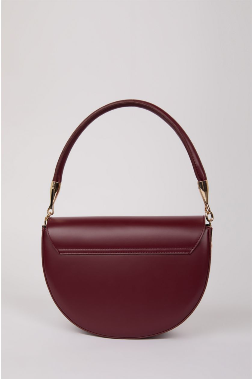 Kadın Bordo Kadın Suni Deri El Çantası