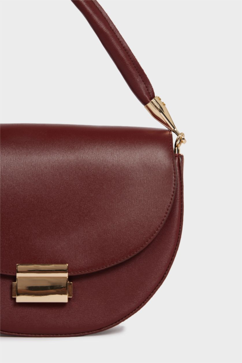 Kadın Bordo Kadın Suni Deri El Çantası