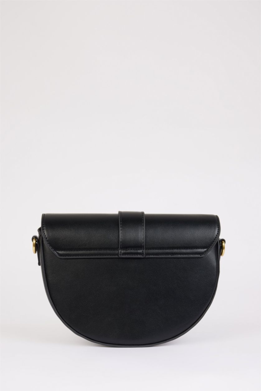 Әйелдерге қара Әйелдерге полиуретан иық сөмкесі