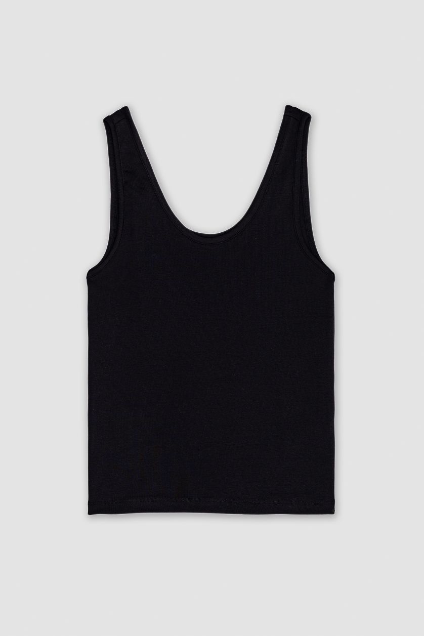 نساء أسود ديباردور مضلع سليم فيت برقبة مستديرة