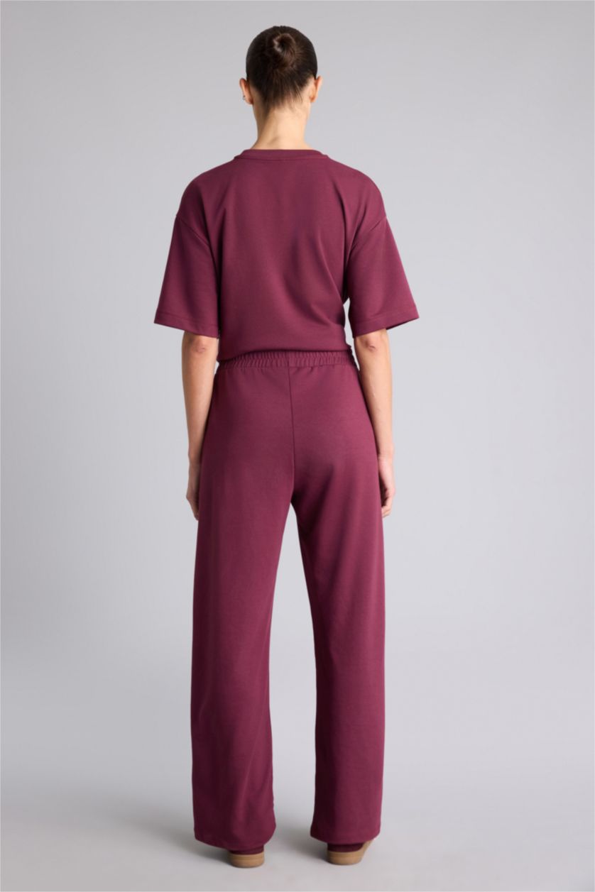 WOMAN Bordeaux Straight Fit Basic Trousers