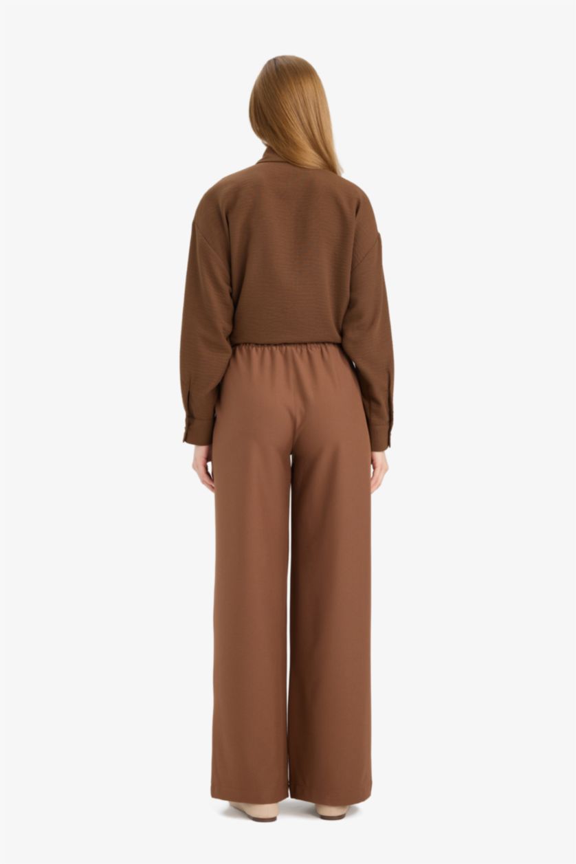 نساء بني بنطرون وايد ليج برجل واسع