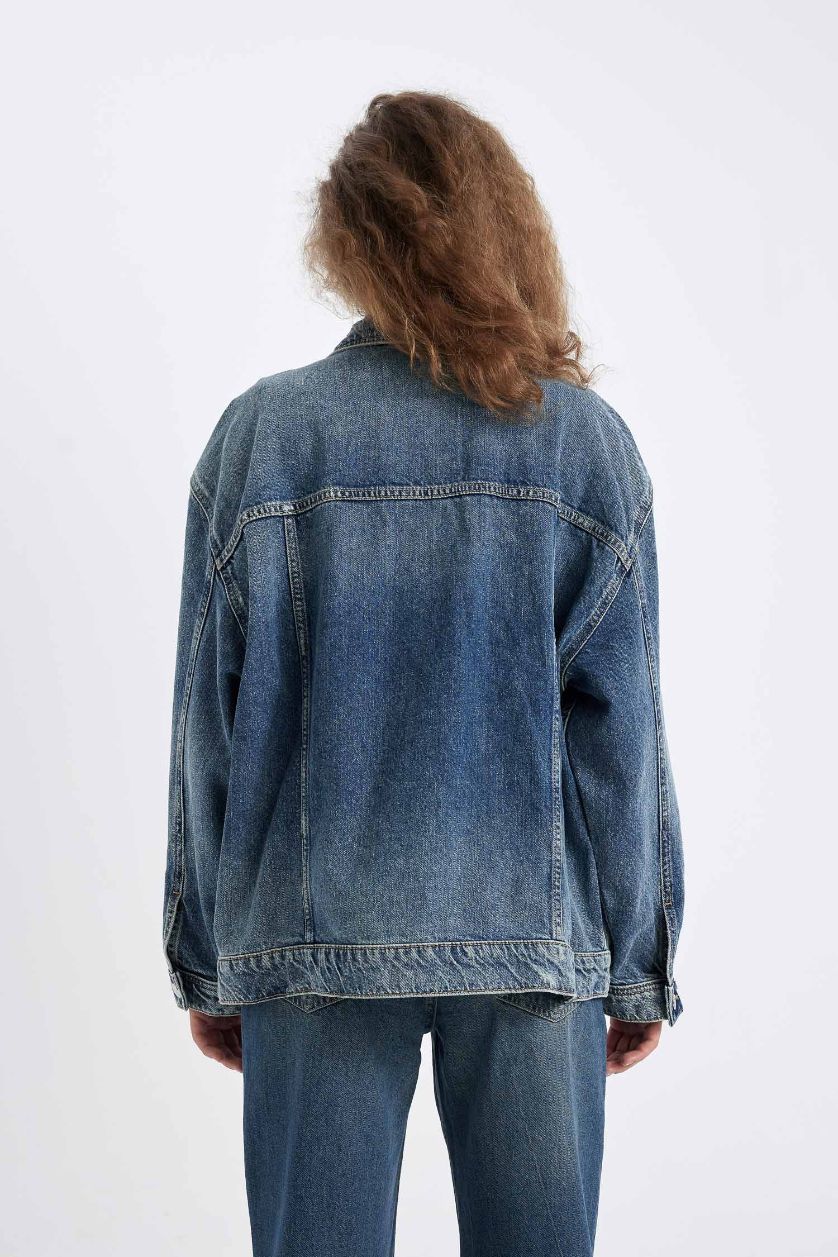 FEMME Bleu Jacket en Jean Oversize