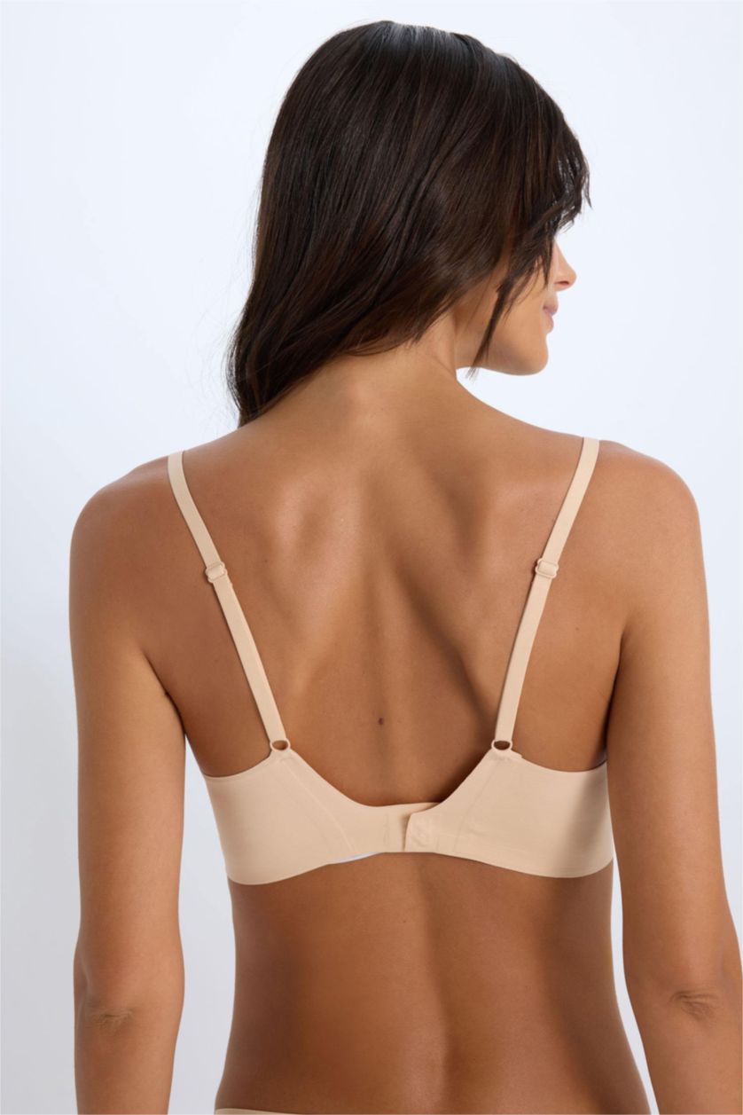 WOMAN Beige Removable Padded Invisible Bra