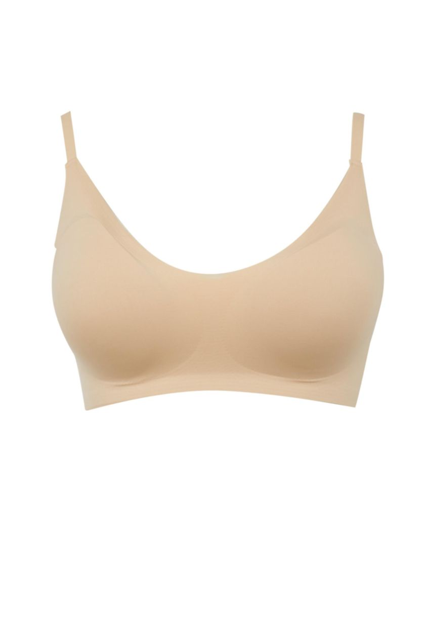 WOMAN Beige Removable Padded Invisible Bra