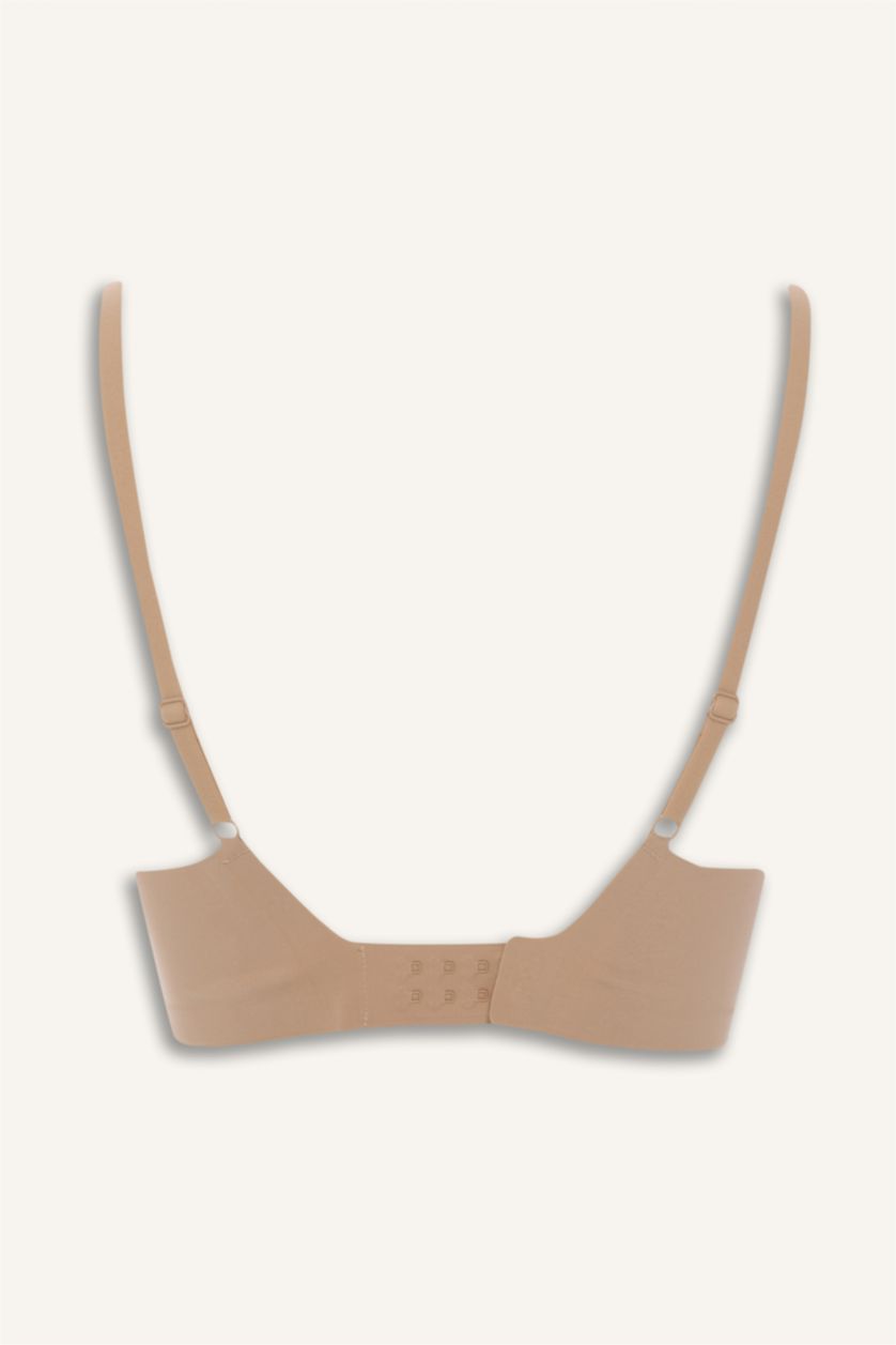 Kadın Bej Çıkarılabilir Kap Çıkarılabilir Pedli Balensiz Görünmez Sütyen