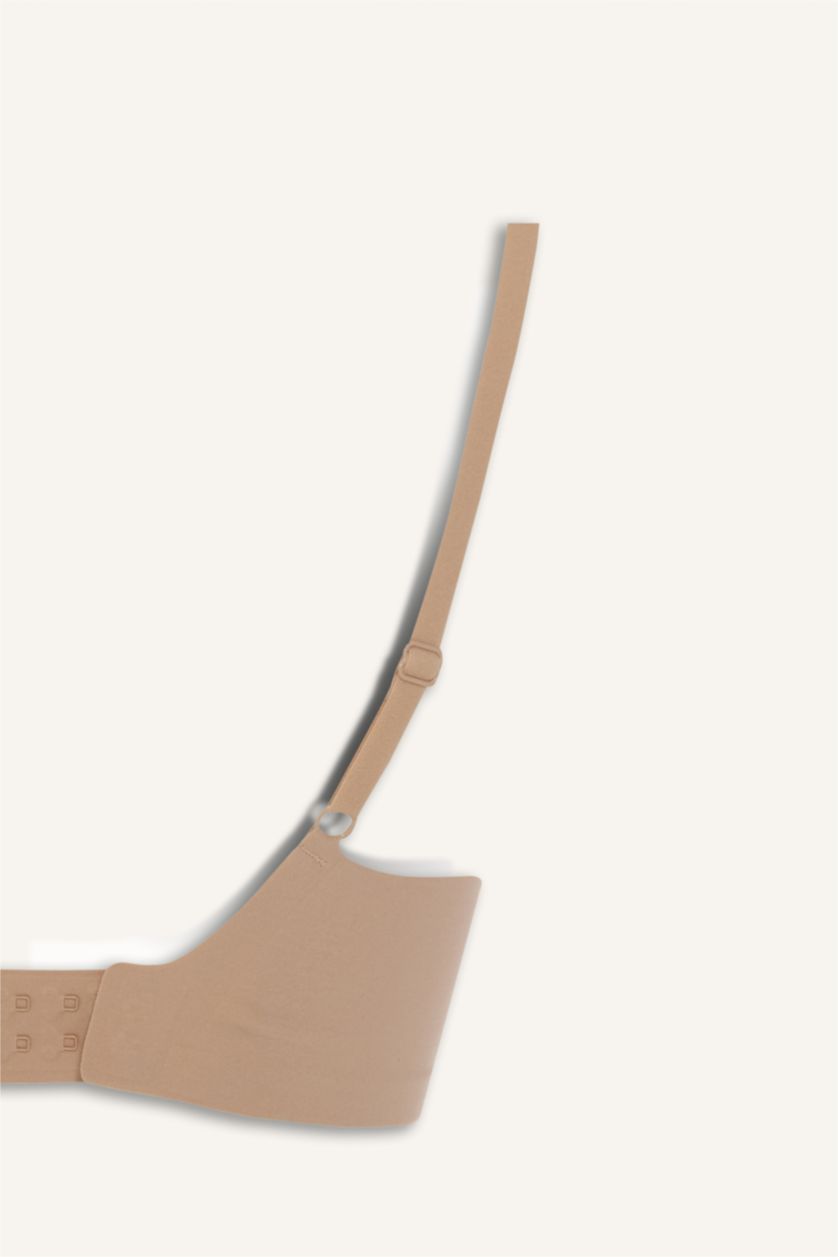 Kadın Bej Çıkarılabilir Kap Çıkarılabilir Pedli Balensiz Görünmez Sütyen