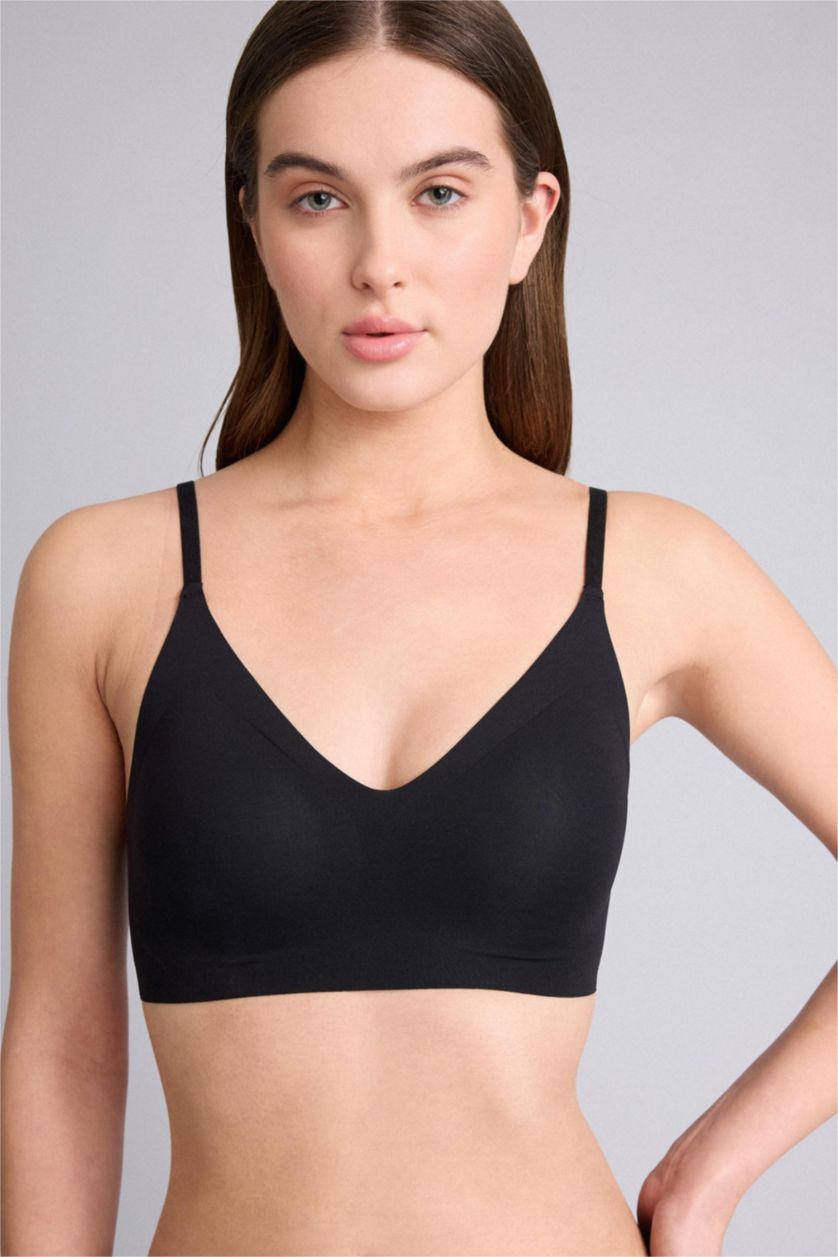 Женщины Черный Fall in Love Со съемными вкладышами Съемная подкладка без косточек бюстгальтер