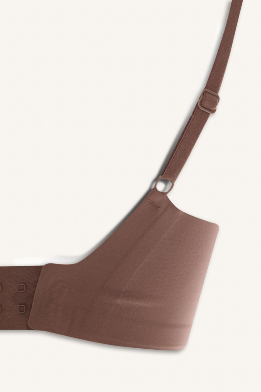 Женщины Светло коричневый Fall in Love Со съемными вкладышами Съемная подкладка без косточек бюстгальтер