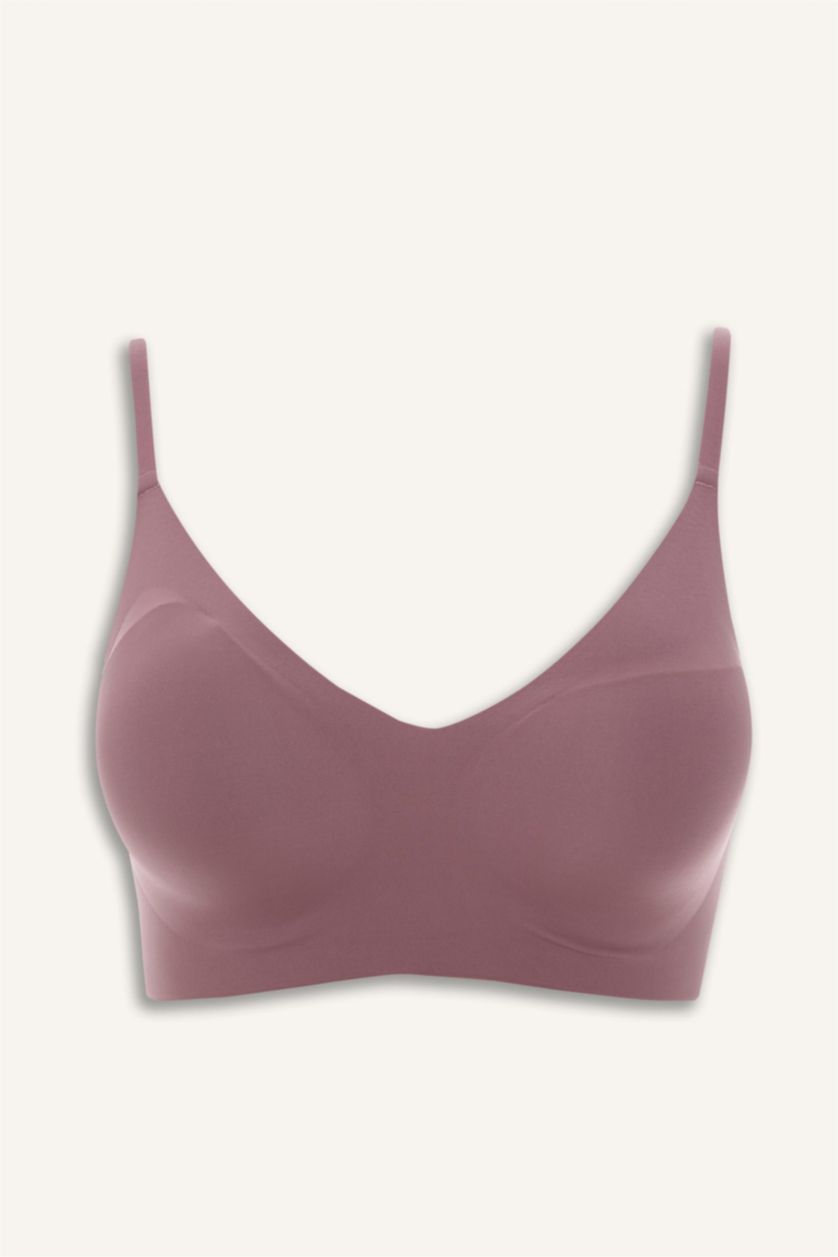 Kadın Gülkurusu Çıkarılabilir Pedli Balensiz Görünmez Sütyen