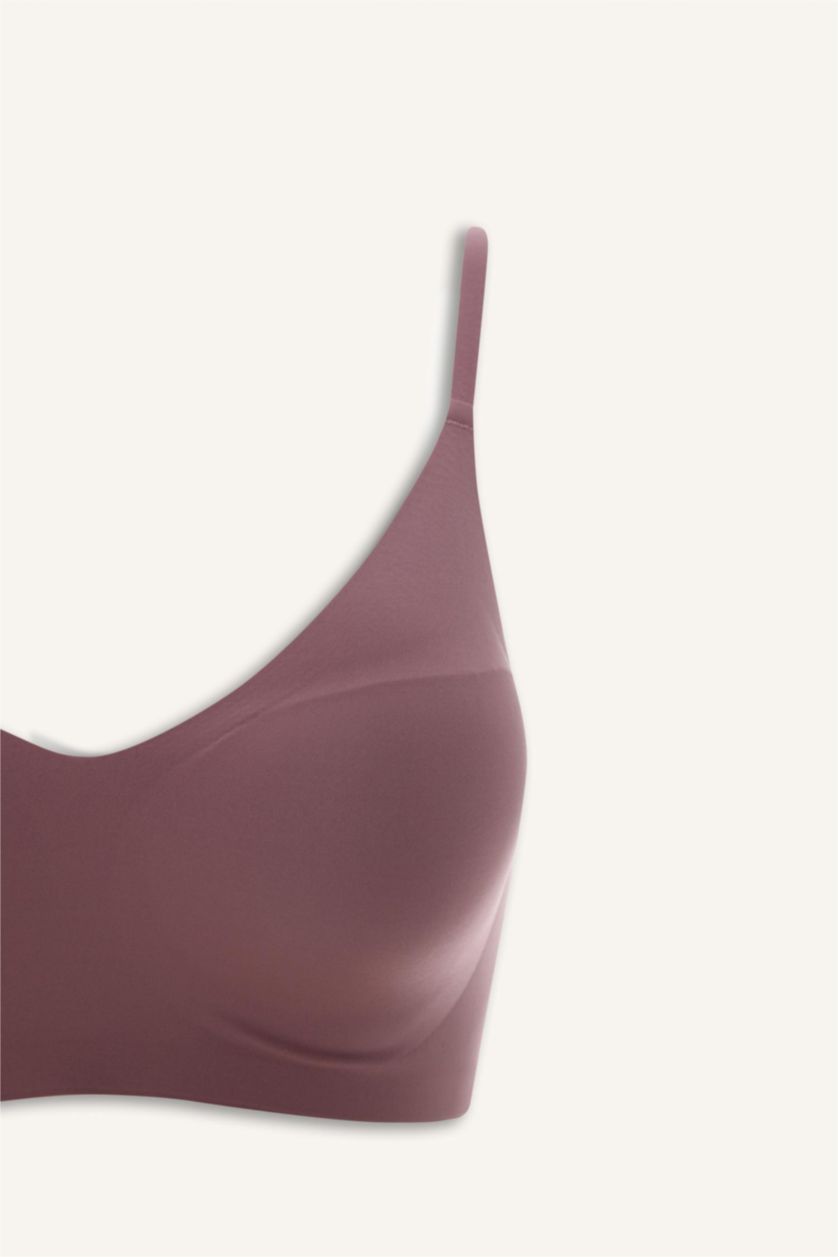 Kadın Gülkurusu Çıkarılabilir Pedli Balensiz Görünmez Sütyen