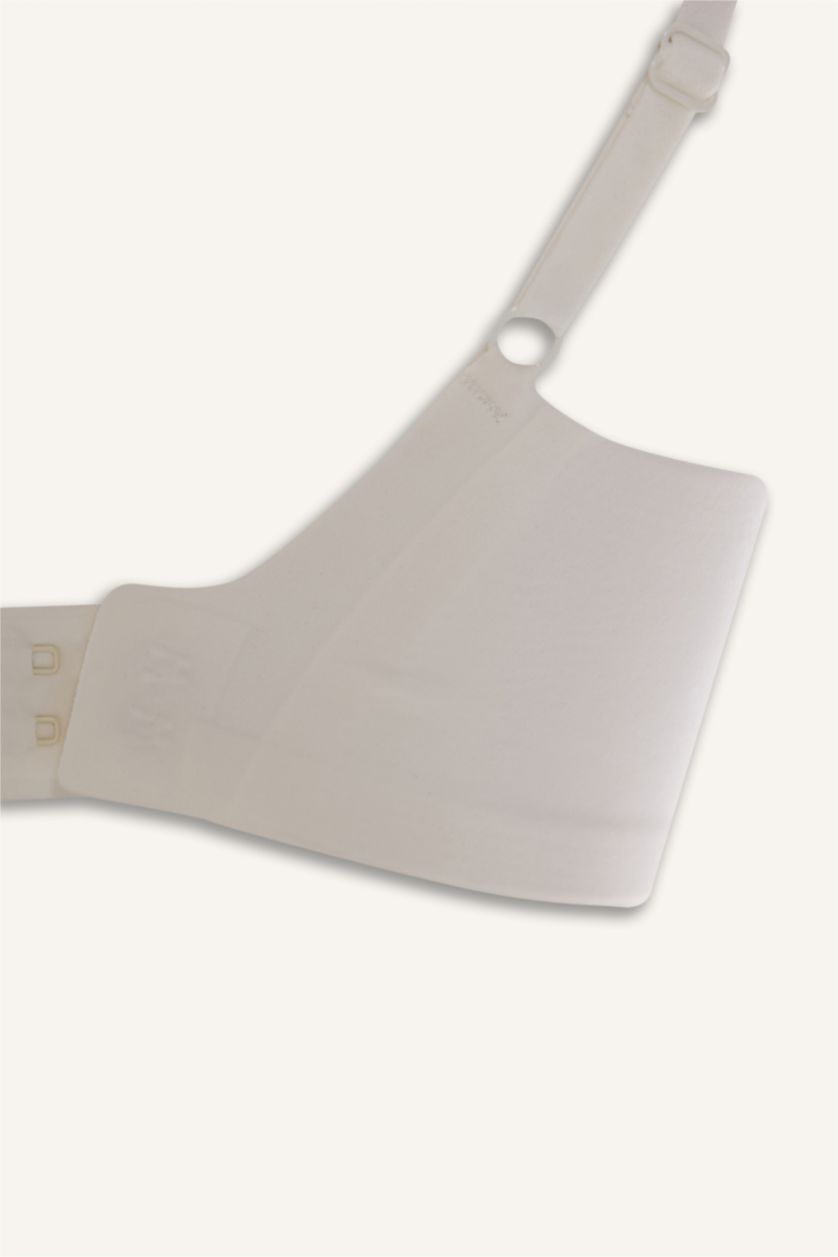 Kadın Ekru Çıkarılabilir Kap Çıkarılabilir Pedli Balensiz Görünmez Sütyen