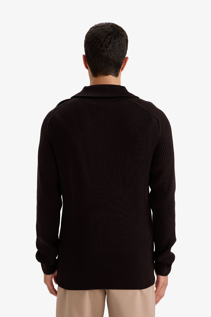 MAN Brown Standard Fit Turtleneck Knitwear Pullover
