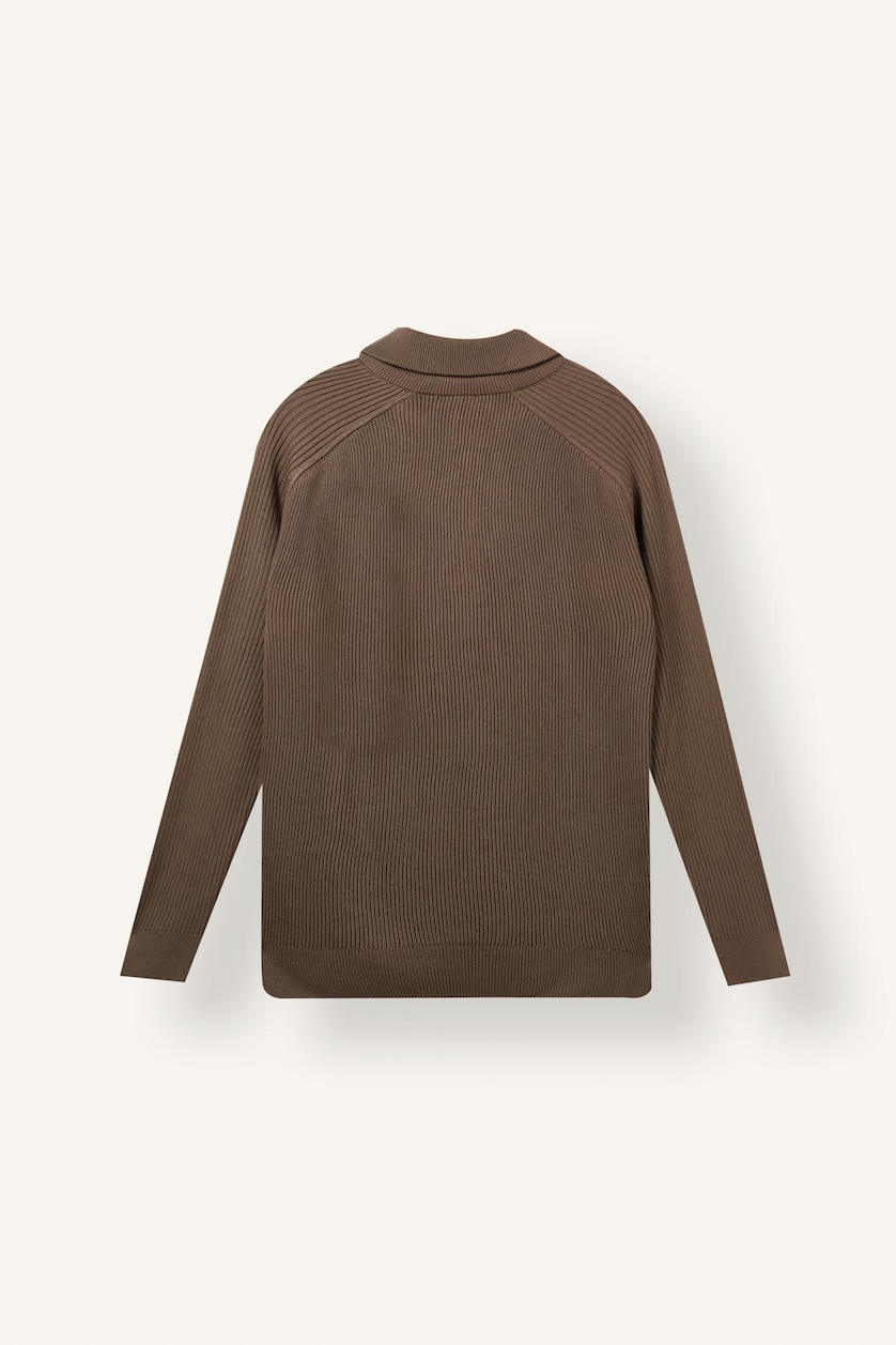 Man Khaki Standard Fit Knitwear Pullover