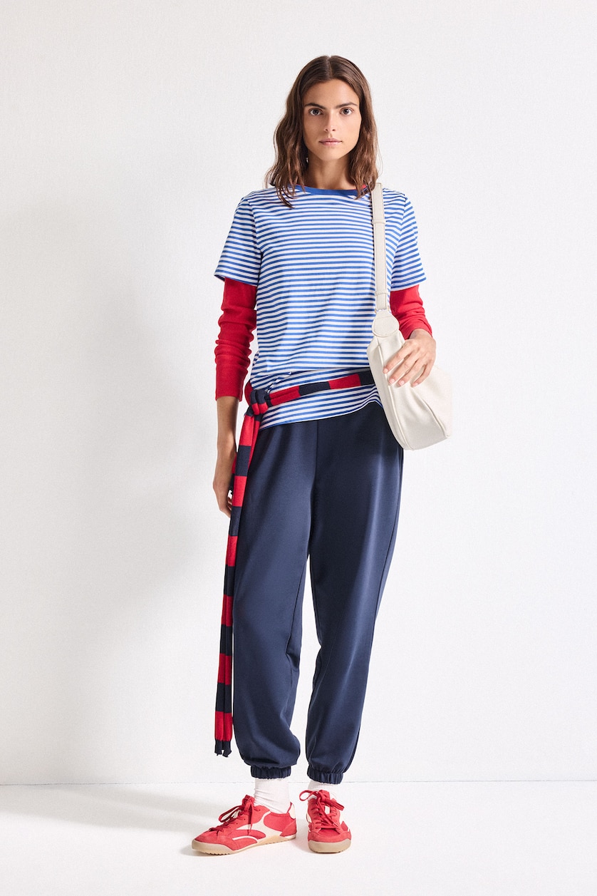 Women NAVY Cotton Jogger Fit Basic Sweatpants