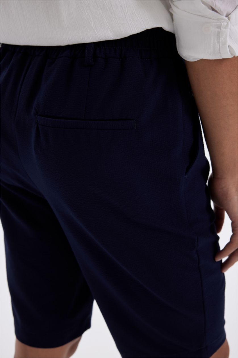 رجال كحلي شورت برمودا