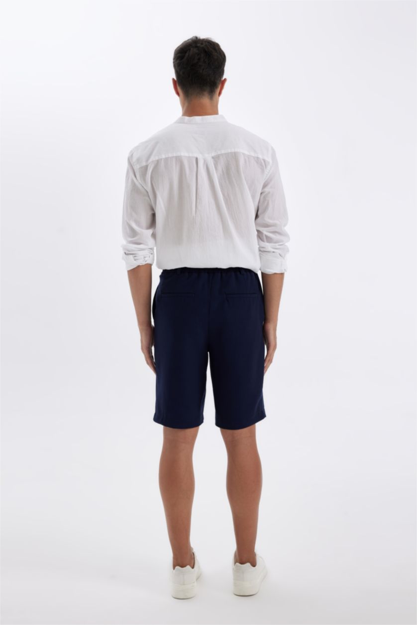 رجال كحلي شورت برمودا