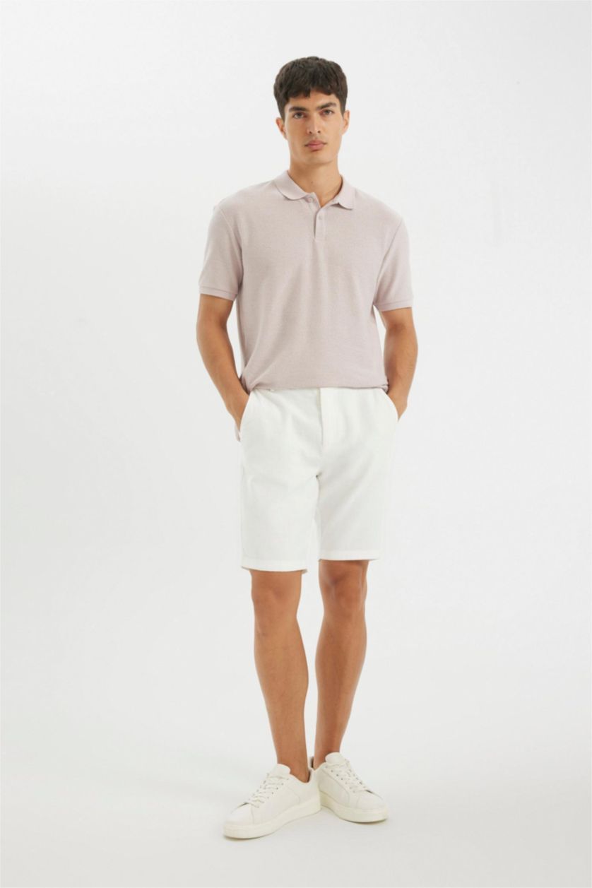HOMME Blanc Short Bermuda 100% coton