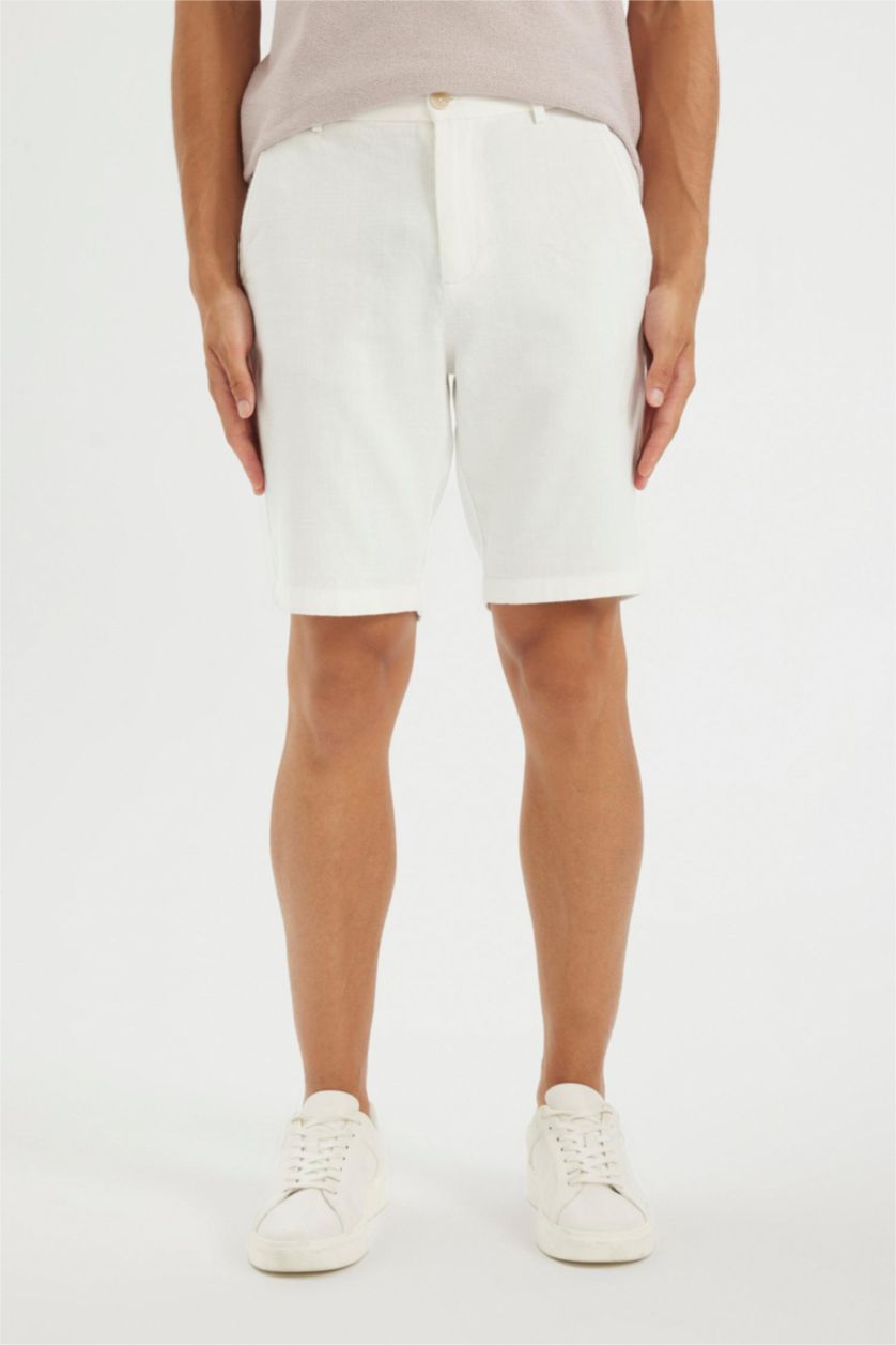 HOMME Blanc Short Bermuda 100% coton