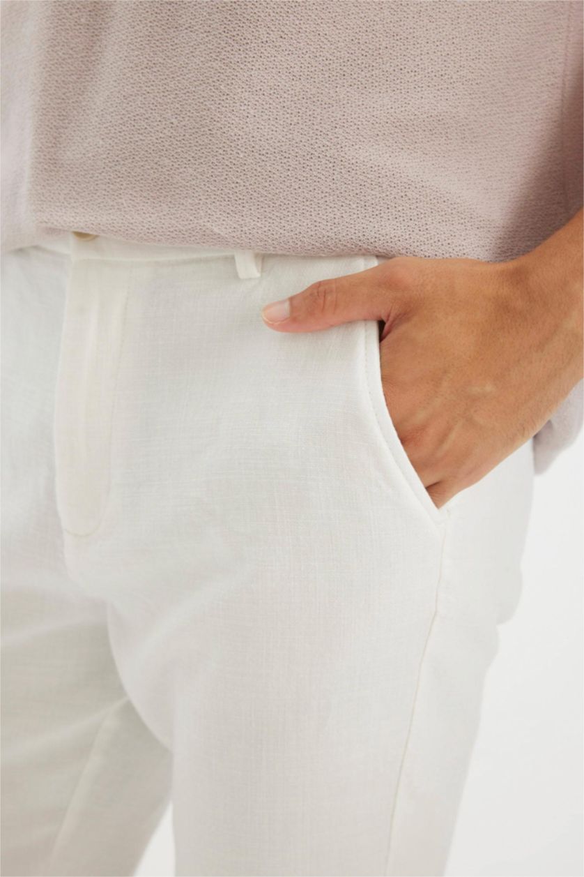 HOMME Blanc Short Bermuda 100% coton