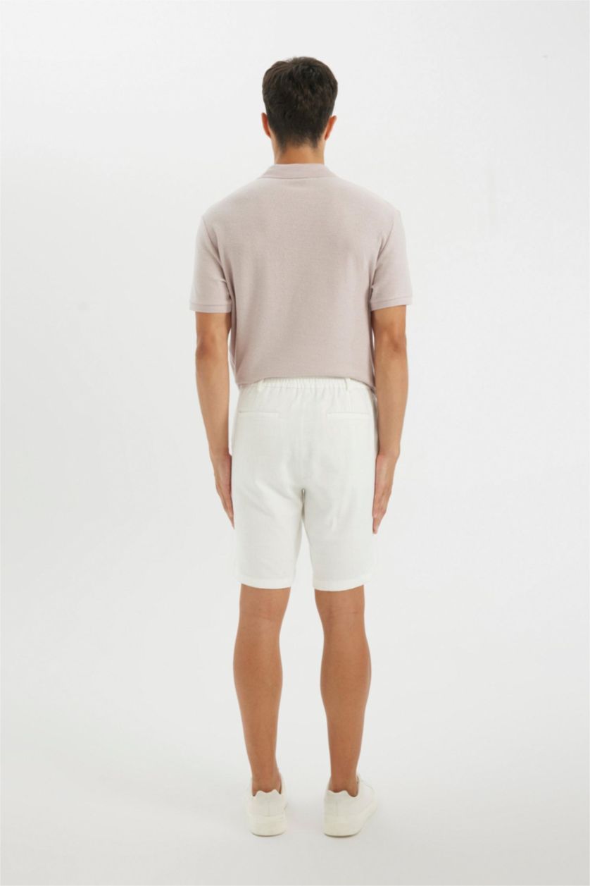 HOMME Blanc Short Bermuda 100% coton