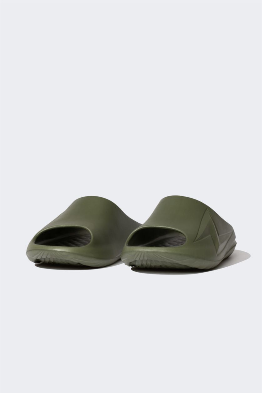 Man Khaki Man High Sole Slip On Slippers