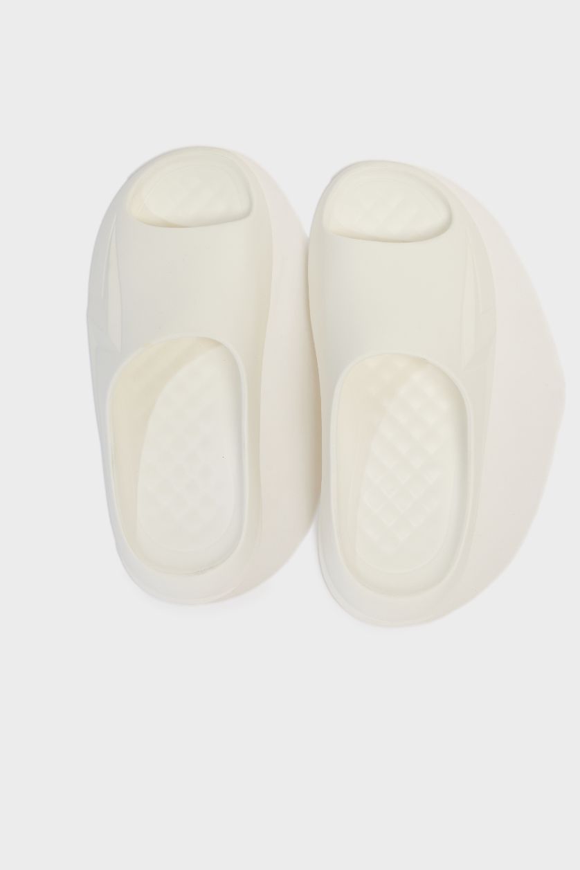 Man White Man High Sole Slipper