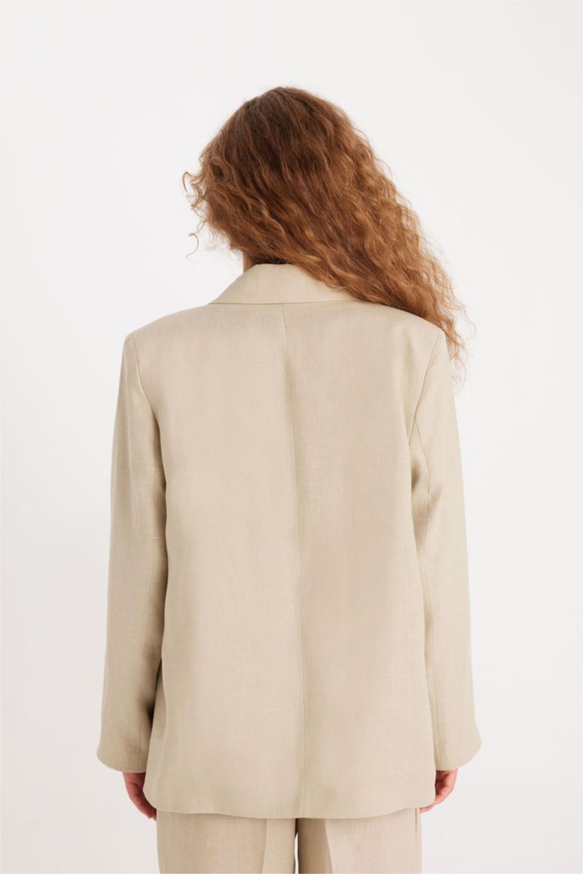 Woman Beige linen Blazer