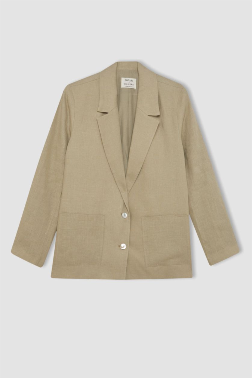 Woman Beige linen Blazer