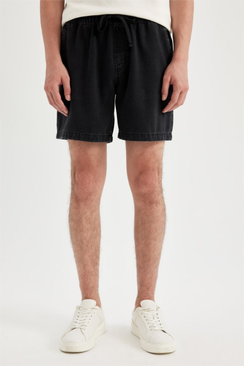 رجالي أنثرا شورت قطن برمودا قصة مريحة