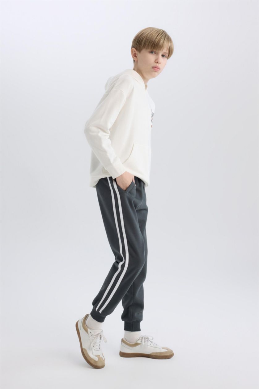 Erkek Çocuk - Genç Erkek Antrasit Erkek Çocuk Beli Paçası Lastikli Eşofman Altı