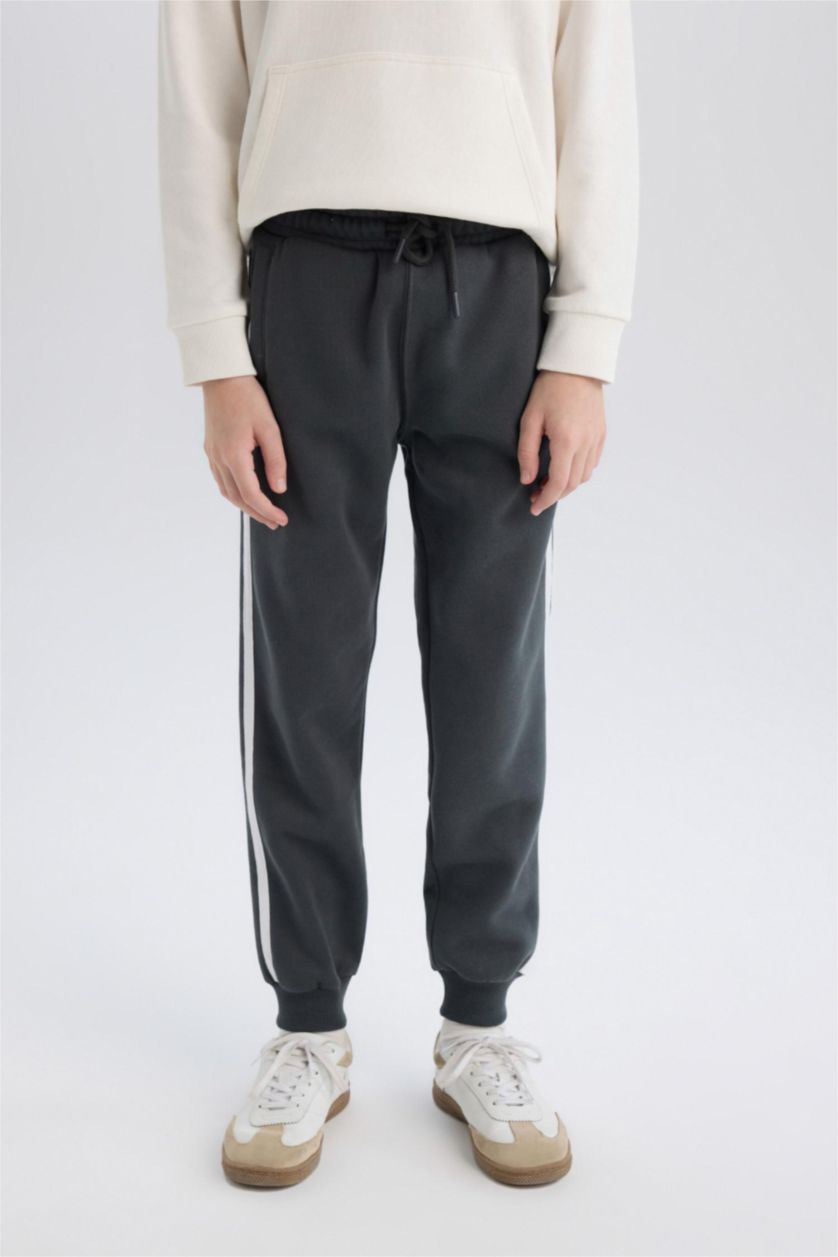 Erkek Çocuk - Genç Erkek Antrasit Erkek Çocuk Beli Paçası Lastikli Eşofman Altı