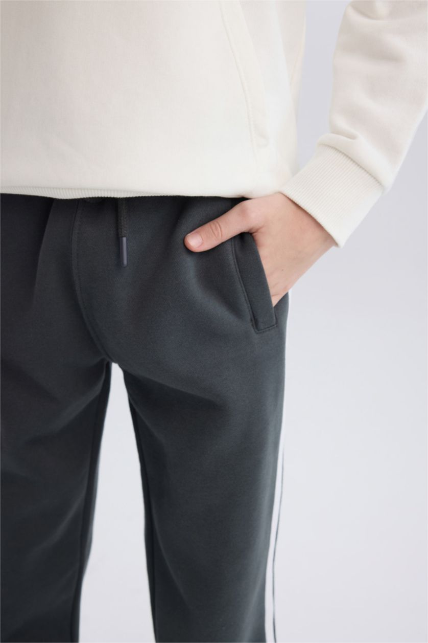 Erkek Çocuk - Genç Erkek Antrasit Erkek Çocuk Beli Paçası Lastikli Eşofman Altı