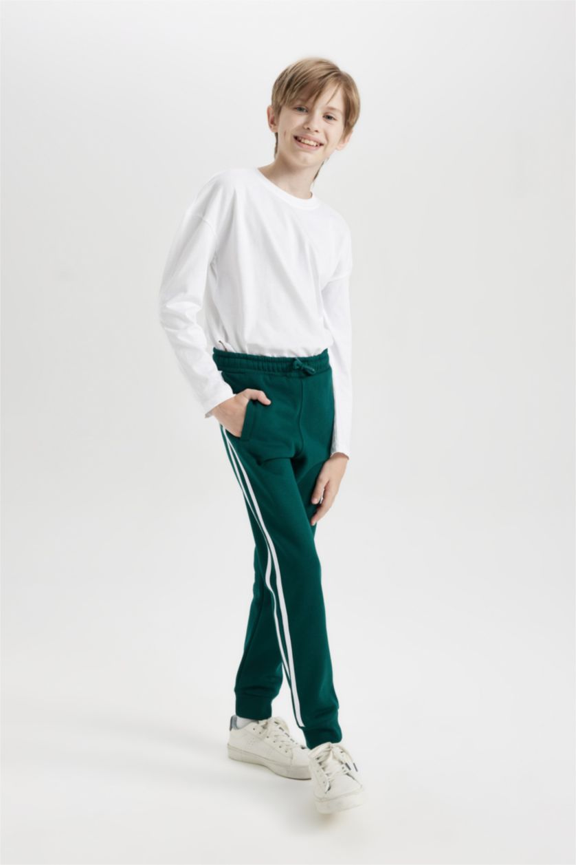Young Boys - Teen Boys Dark Green Regular Fit Trousers