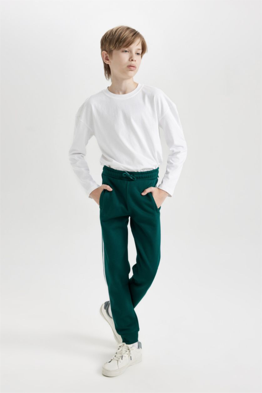 Young Boys - Teen Boys Dark Green Regular Fit Trousers
