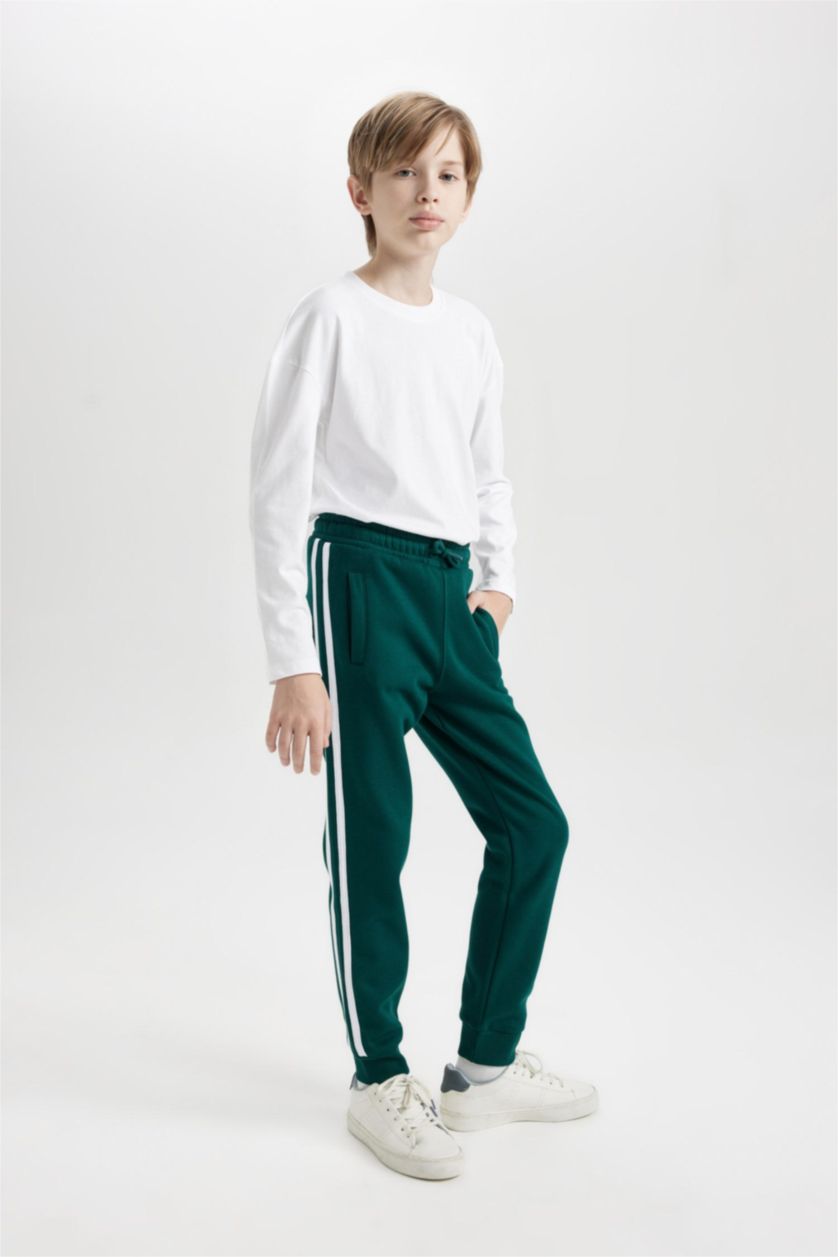 Young Boys - Teen Boys Dark Green Regular Fit Trousers