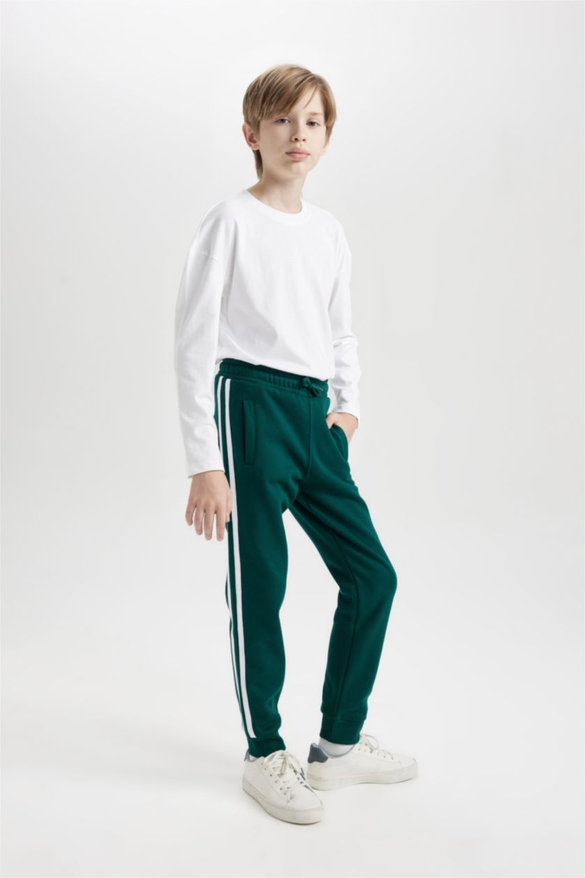 Young Boys - Teen Boys Dark Green Regular Fit Trousers