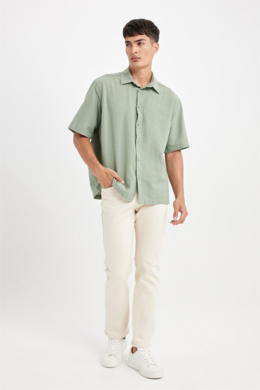 HOMME Beige Jean Denim Sergio - Coupe régulière