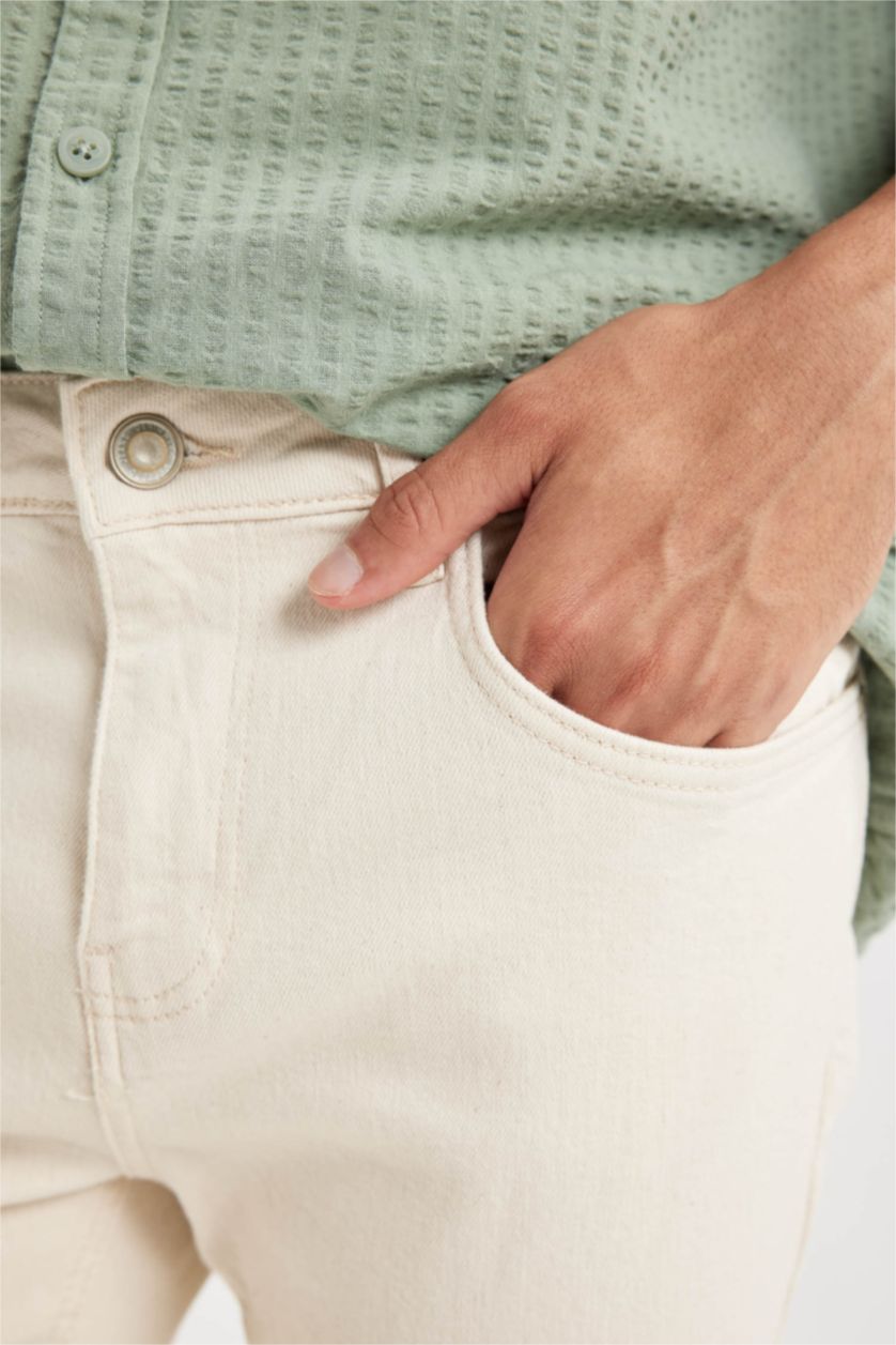 HOMME Beige Jean Denim Sergio - Coupe régulière