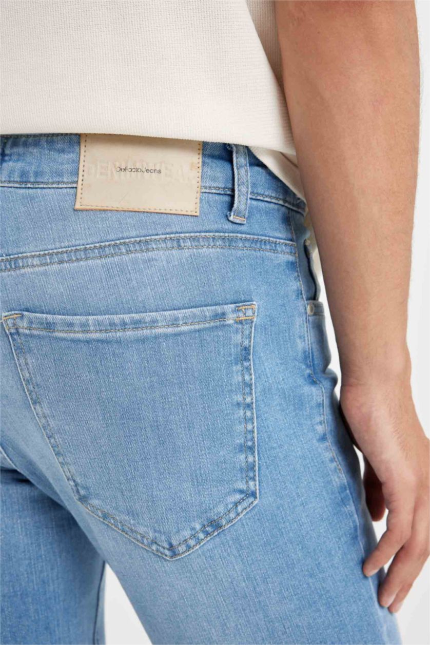 رجال أزرق فاتح سروال جينز بيدرو سليم فيت بخصر عادي