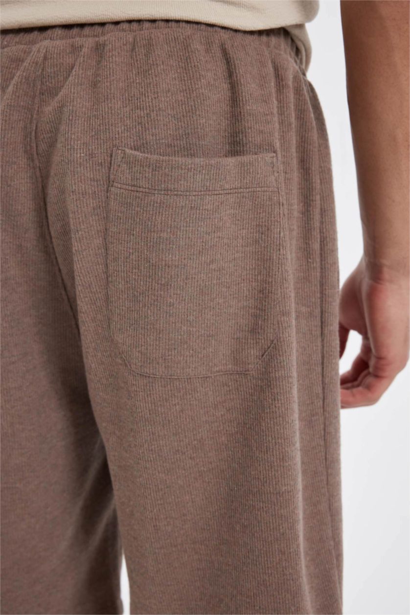 رجالي ميلانج بني شورت قصة عادية