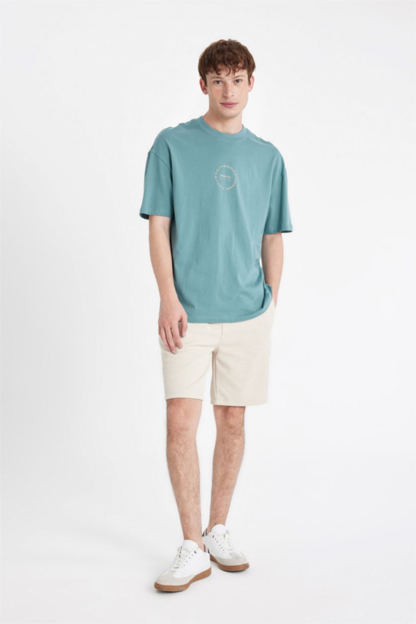 Man Stone Regular Fit Thessaloniki Fabric Shorts