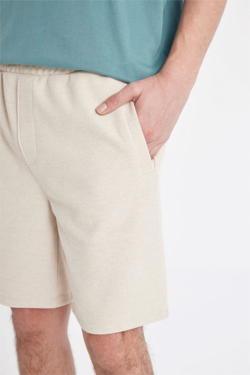 Man Stone Regular Fit Thessaloniki Fabric Shorts