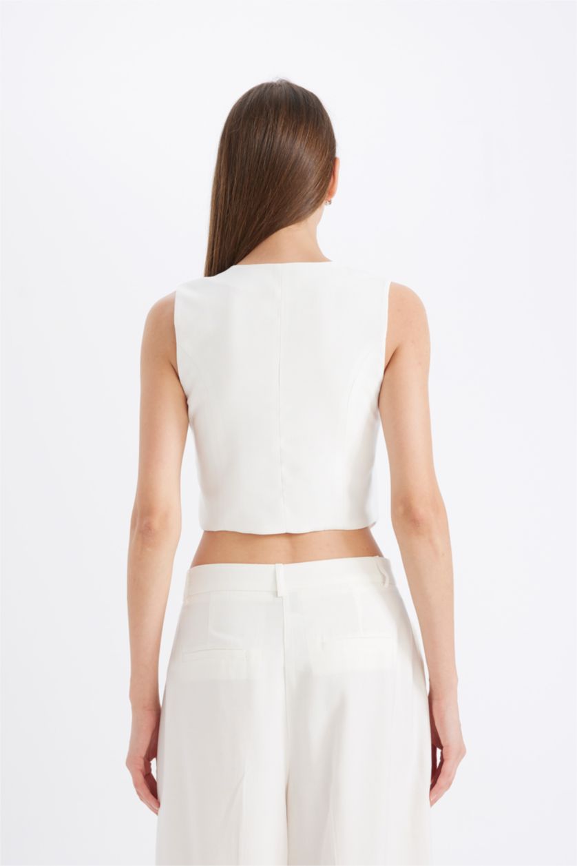 FEMME Écru Tencel Asymétrique