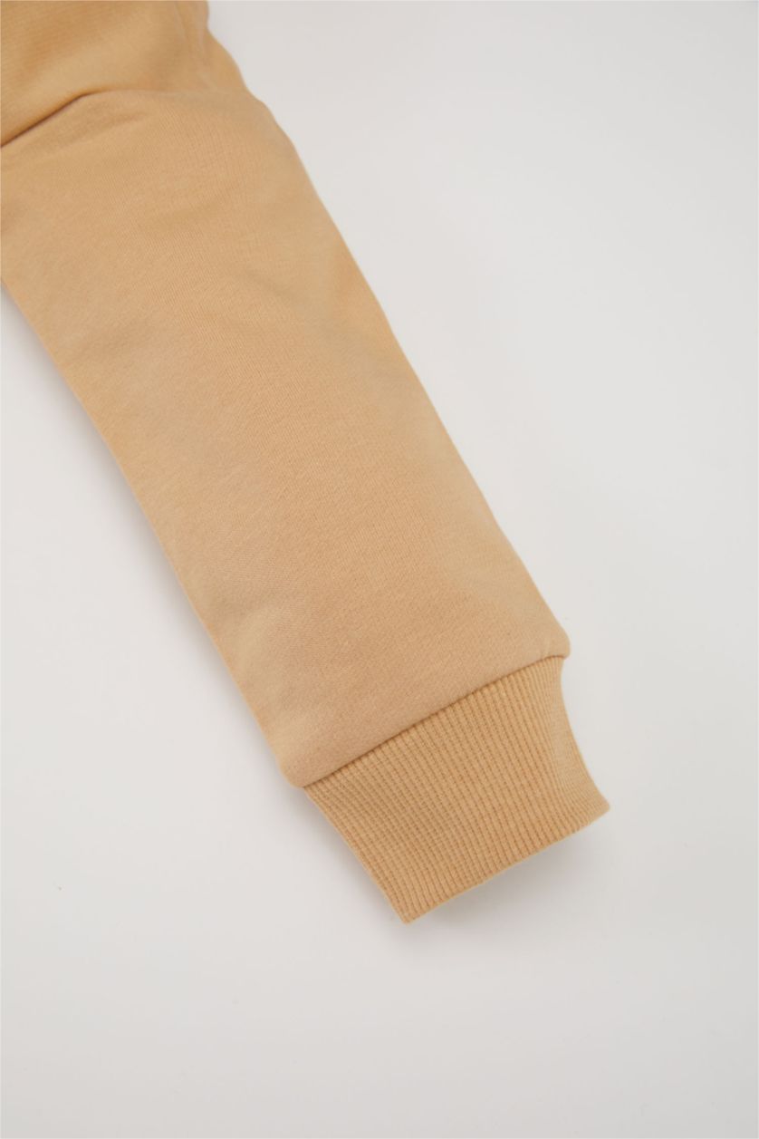 مولود ذكر بيج سويت شيرت قصة عادية برقبة مستديرة ببطانة ناعمة من سبيس جام